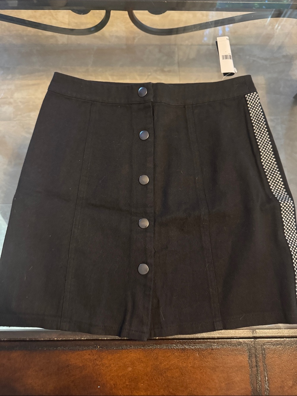 Forever 21 Black Mini Skirt with Side Contrast Trim